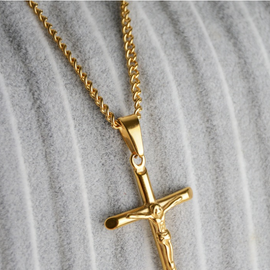 Gold Plated Cross Necklace