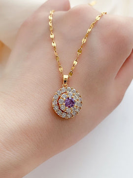 18K Gold Diamond Necklace